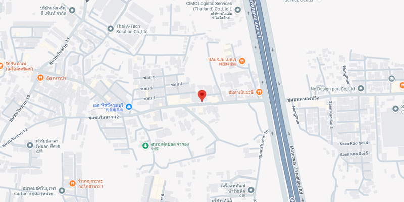 Hình ảnh bản đồ Chi nhánh Thái Lan của BUCHEON INDUSTRIAL CO., LTD.